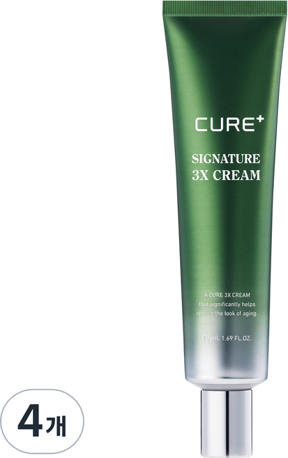김정문알로에 라 센스 큐어 시그니처 쓰리엑스 크림, 50ml, 4개
