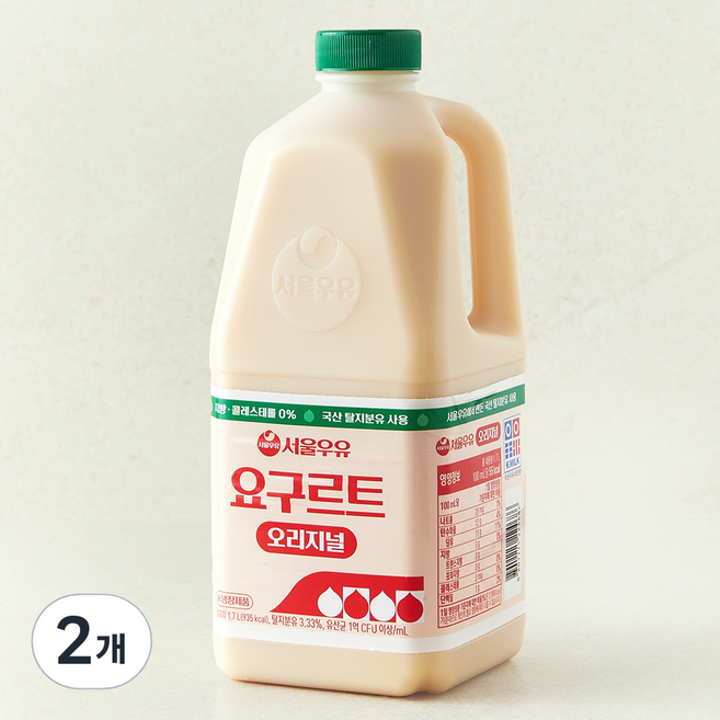 서울우유 요구르트, 2개, 1개입, 1700ml