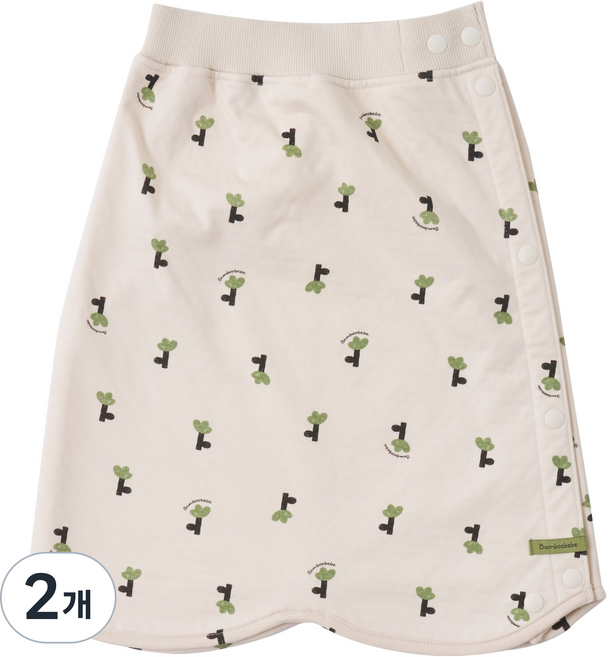 밤부베베 밤부 안심 방수 큐롯, 크리미 트리, 2개