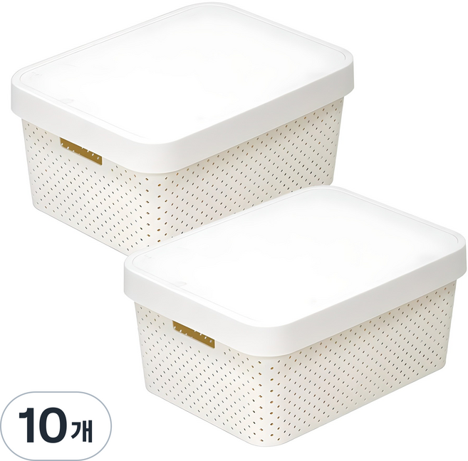 커버 바스켓, 아이보리, 10개