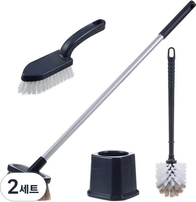 코멧 욕실청소용 브러쉬 3종, 2세트, 혼합색상