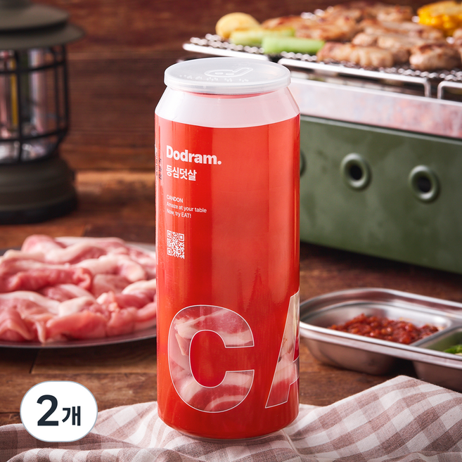 도드람 등심덧살 캔돈 (냉장), 2개, 300g