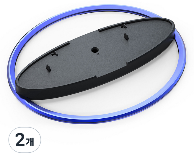 스페이스쉴드 소니 플레이스테이션 5 / 프로 / 슬림 호환 알파 메탈 엣지 콘솔 수직 버티컬 스탠드 받침대, 블랙블루, 2개