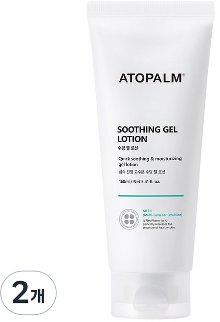 아토팜 수딩 젤 로션, 160ml, 2개