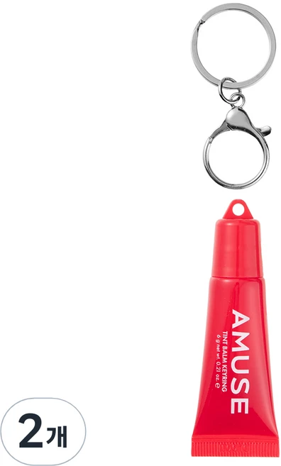 AMUSE 틴트 키링 립밤, 03 헬시 체리, 6g, 2개 - 쿠팡