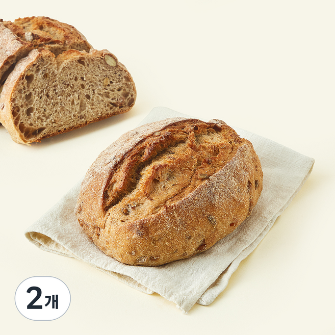 바른식방 견과류 깜빠뉴, 300g, 2개, 1개입