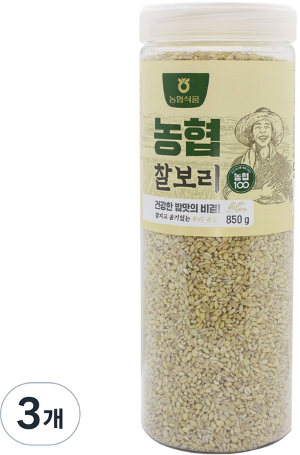 농협식품 밥심 찰보리, 850g, 3개