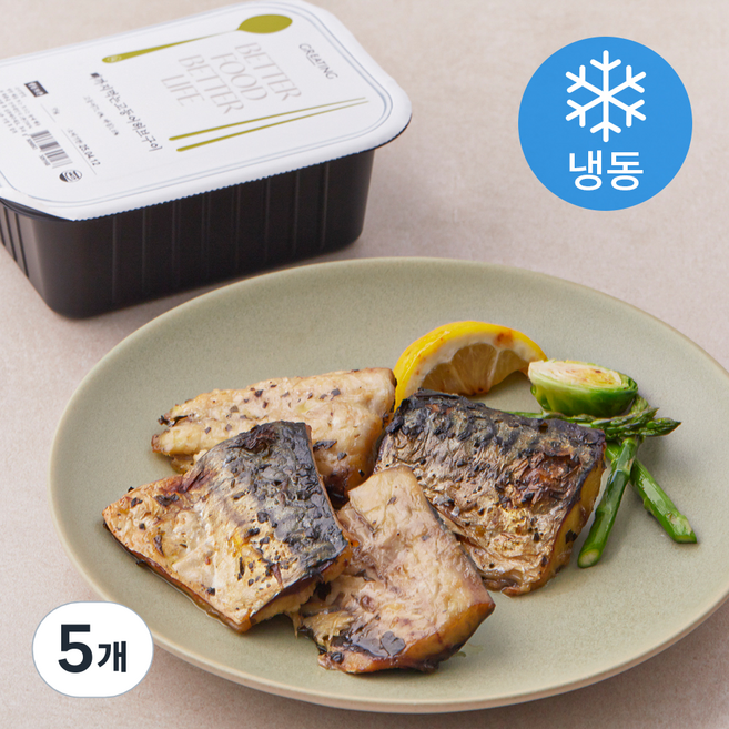 그리팅 뼈까지먹는 고등어 허브구이 (냉동), 95g, 5개