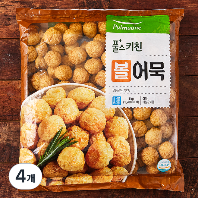 풀스키친 볼어묵, 1kg, 4개