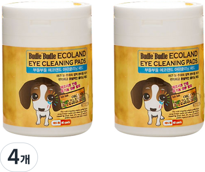 부들부들 아이클리닝 패드 40p, 4개