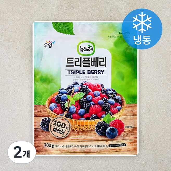 뉴뜨레 트리플베리 (냉동), 2개, 700g