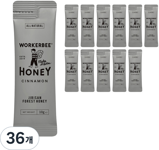 워커비 미니팩 시나몬 시럽, 10g, 36개
