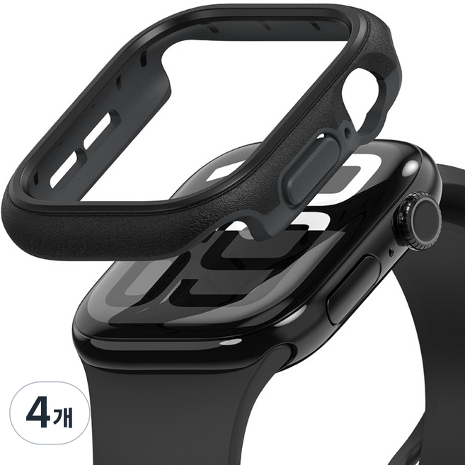 링케 애플워치 오닉스 케이스 46mm, 블랙, 4개