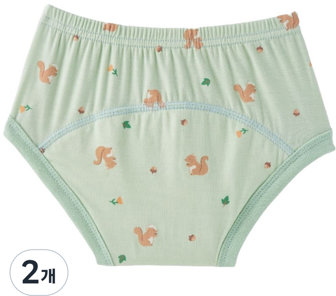 agazzang 嬰幼兒用經典莫代爾如廁訓練褲, 2個, 松鼠