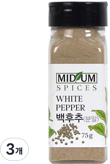 Midumae 白胡椒粉, 75g, 3個