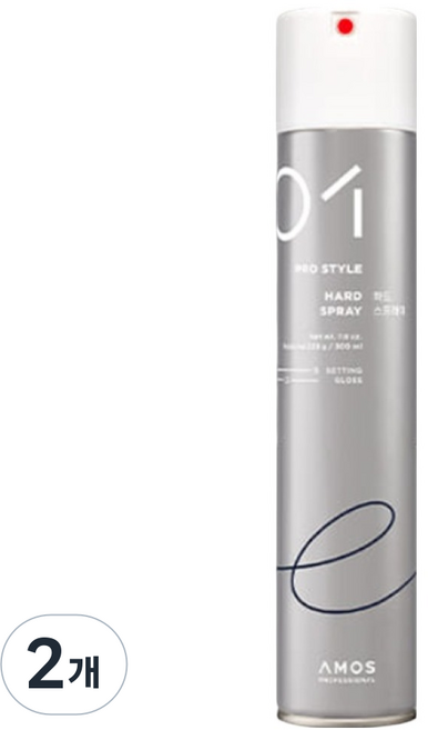 아모스프로페셔널 하드 헤어 스프레이, 300ml, 2개