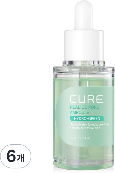 김정문알로에 큐어 리알로에 포어 앰플, 40ml, 6개 - 쿠팡