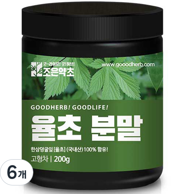 조은약초 율초 분말, 200g, 6개