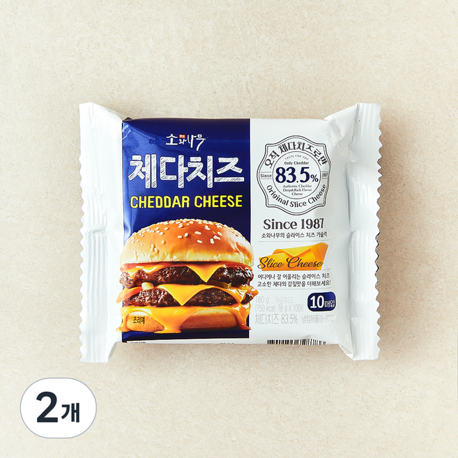 동원체다치즈, 18g, 10개입, 2개