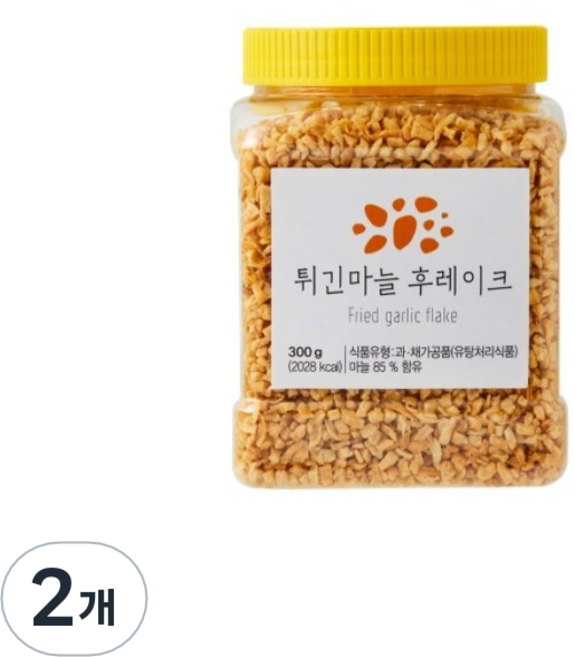 튀긴마늘 후레이크, 300g, 2개