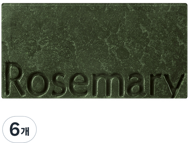 아로마티카 로즈마리 스칼프 스케일링 샴푸 바, 135g, 6개