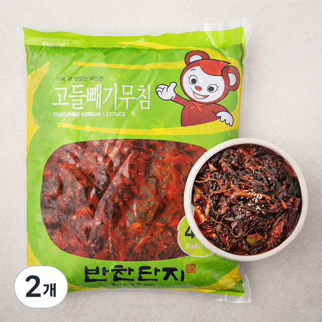 반찬단지 고들빼기무침, 4kg, 2개