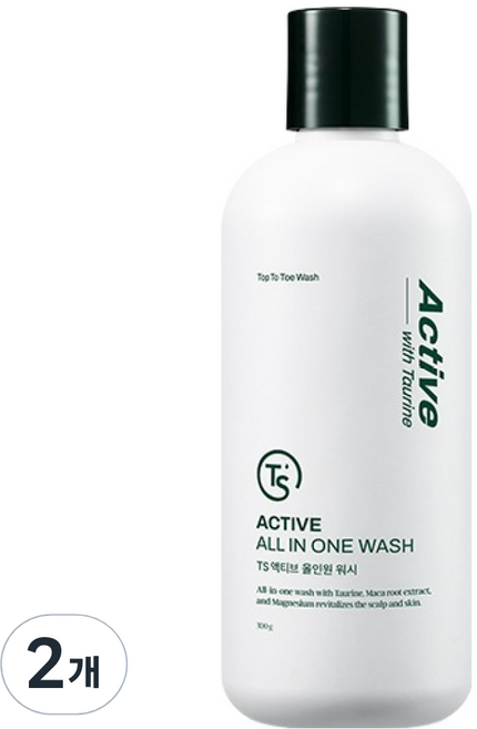 TS 액티브 올인원 바디워시, 300g, 2개