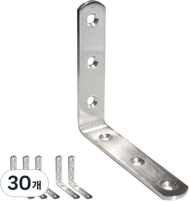 엠파이어 보강철물 스텐 L형 앵글 꺽쇠, 30개