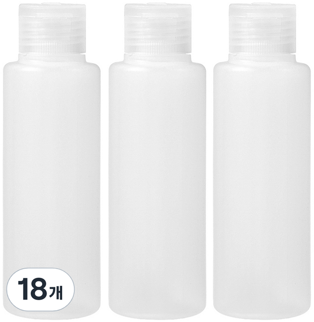 코멧 심플한 똑딱이 공병 100ml, 18개