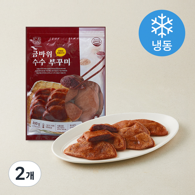 금바위 수수 부꾸미 (냉동), 800g, 2개, 1개입