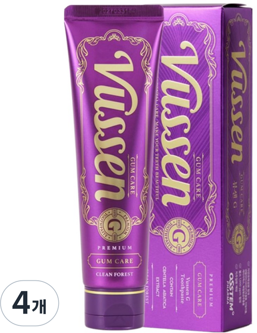 뷰센 G 잇몸케어 치약 120g, 1개입, 4개