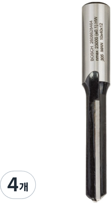 BOSCH 博世 路達修邊機直型雙刃銑刀 10 x 40 x 81 x 12 mm 2608628464, 4個