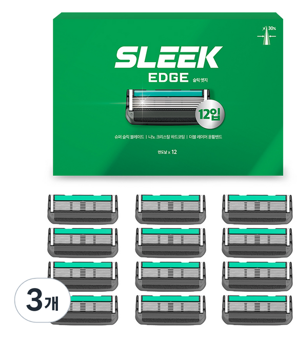 도루코 슬릭 엣지 면도날, 12개입