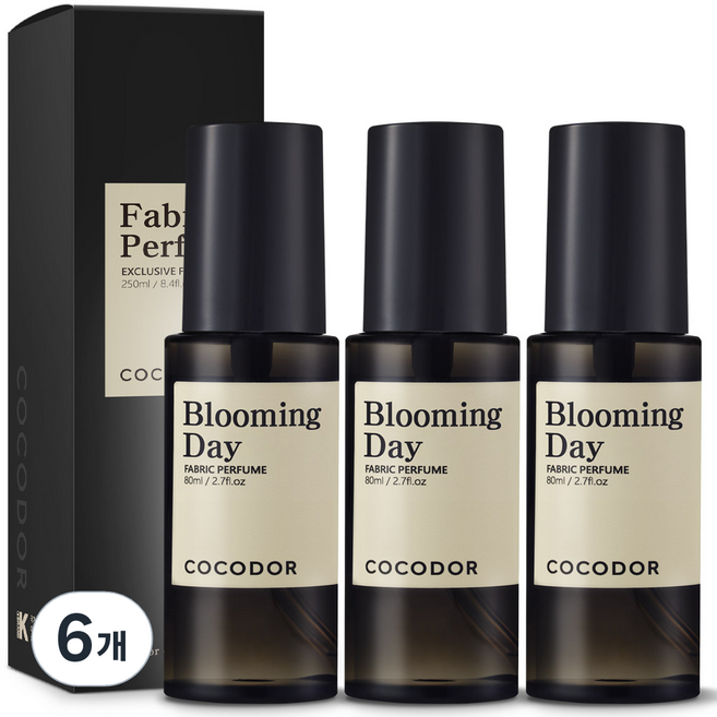 코코도르 섬유탈취제 블루밍데이, 80ml, 6개