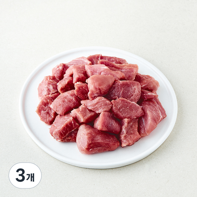 하이포크 저탄소 인증 한돈 앞다리 찌개용 (냉장), 3개, 500g