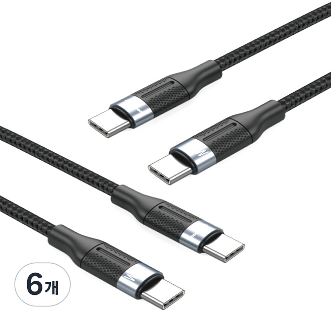 Autoban Type-C to C PD 高速充電線, 1m, 黑色, 6個