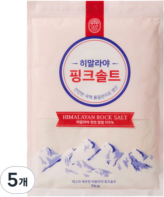 오르코 히말라야 핑크솔트, 5kg, 5개