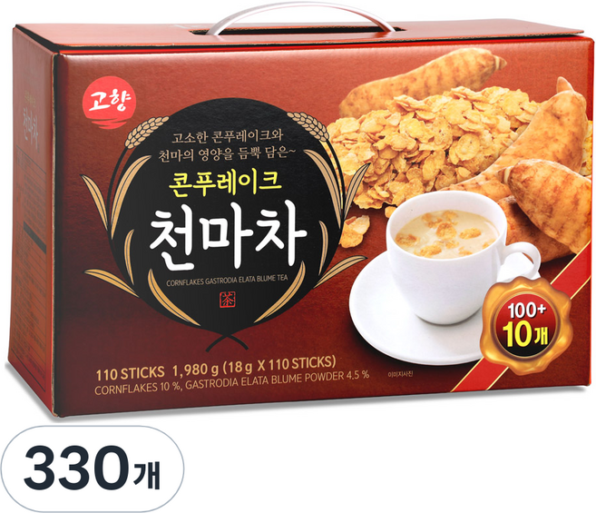 고향 콘푸레이크 천마차, 18g, 110개입, 3개