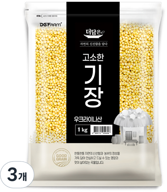 더담은 고소한 기장, 1kg, 3개