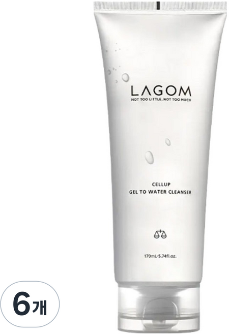 라곰 셀럽 젤 투 워터 클렌저, 170ml, 6개