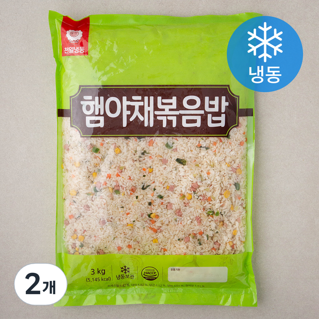 천일식품 햄야채 볶음밥 (냉동), 3kg, 2개