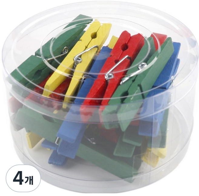 유니아트 5000 나무집게, 특대, 22개입, 4개