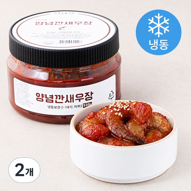 맛다린 양념 깐새우장 (냉동), 520g, 2개