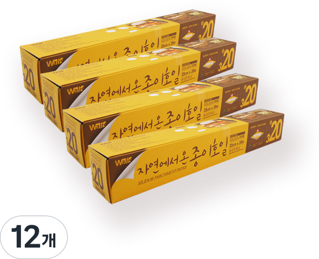 월리스 자연에서 온 종이 호일 골든, 20m, 12개