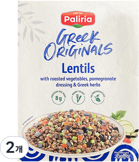 Paliria 希臘原味扁豆, 200g, 2個