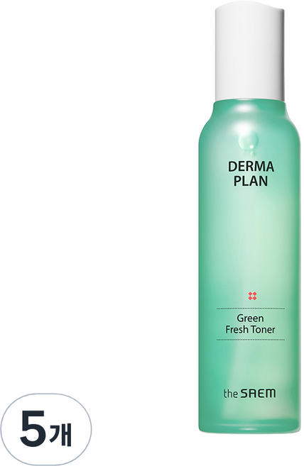 더샘 더마 플랜 그린 프레쉬 토너, 155ml, 5개