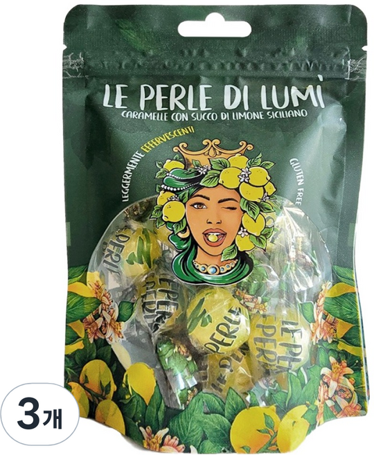 Villari di Lumi 檸檬糖, 3個, 100g