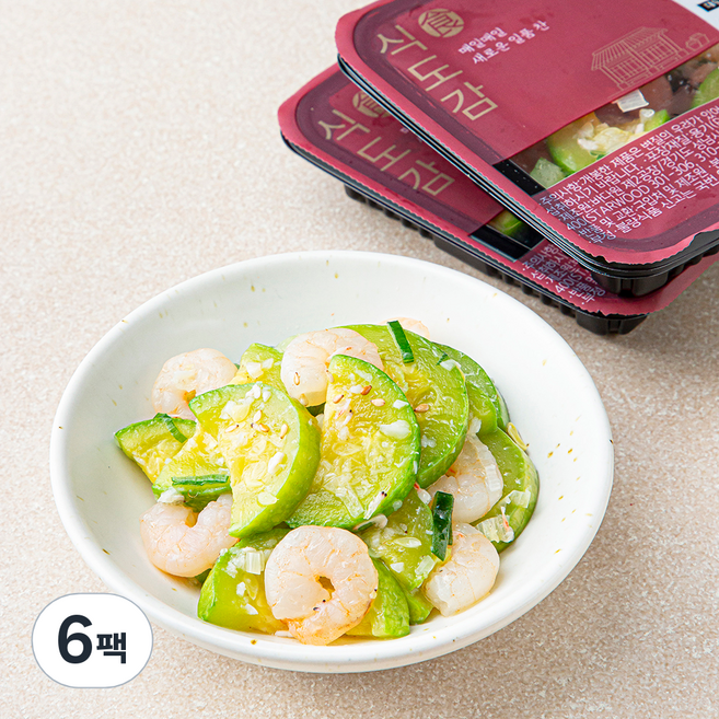 바다원 식도감 알새우호박볶음, 120g, 6팩