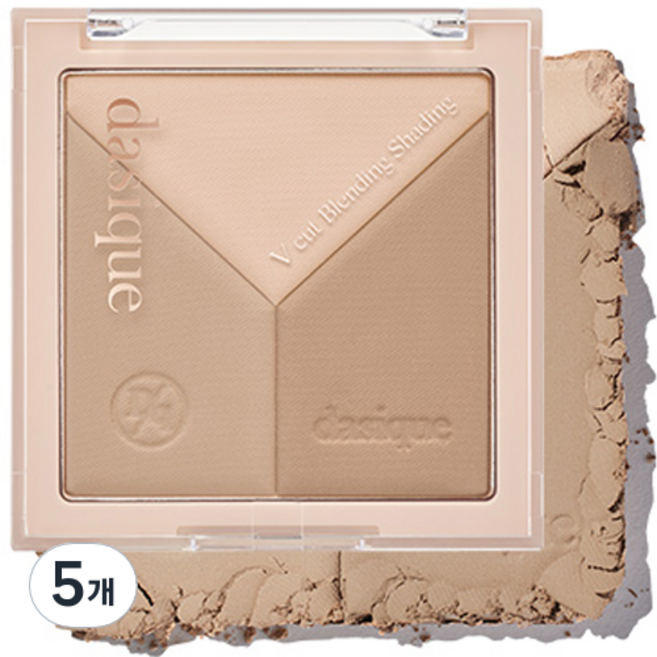 데이지크 브이컷 쉐딩 13g, 01 웜 블렌딩, 5개