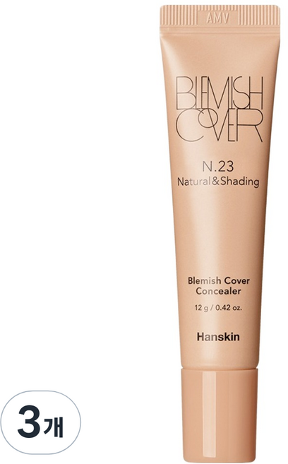 한스킨 블레미쉬 커버 튜브 컨실러 컬러에디션 12g, 3개